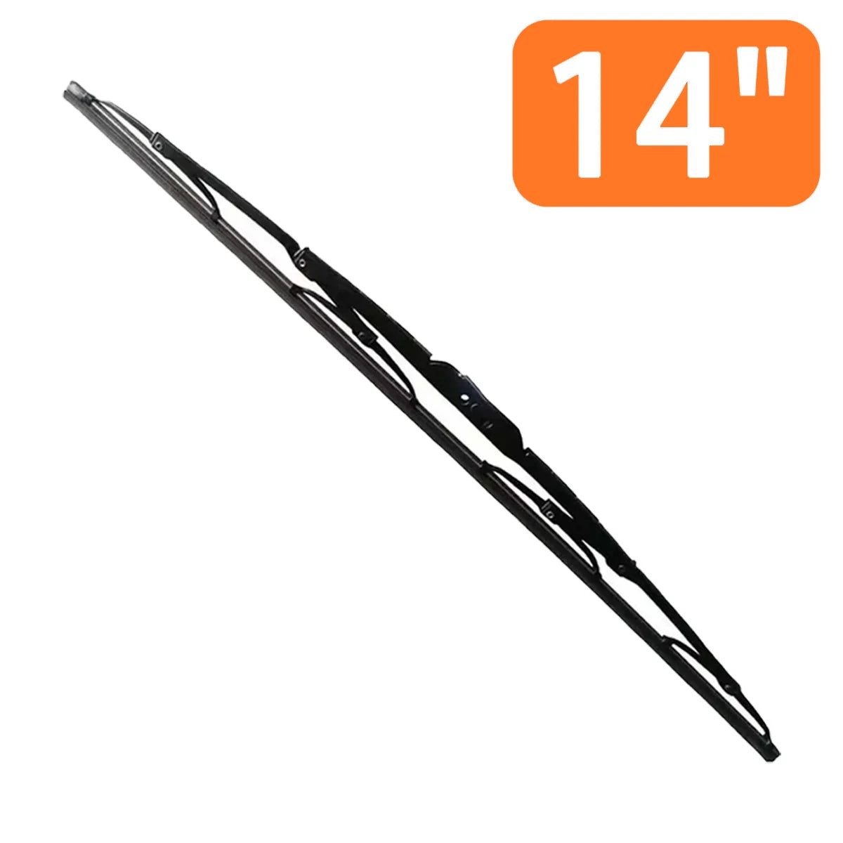 Universal Wiper Blade U/J Hook Metal Frame | 14"–24" Sizes
