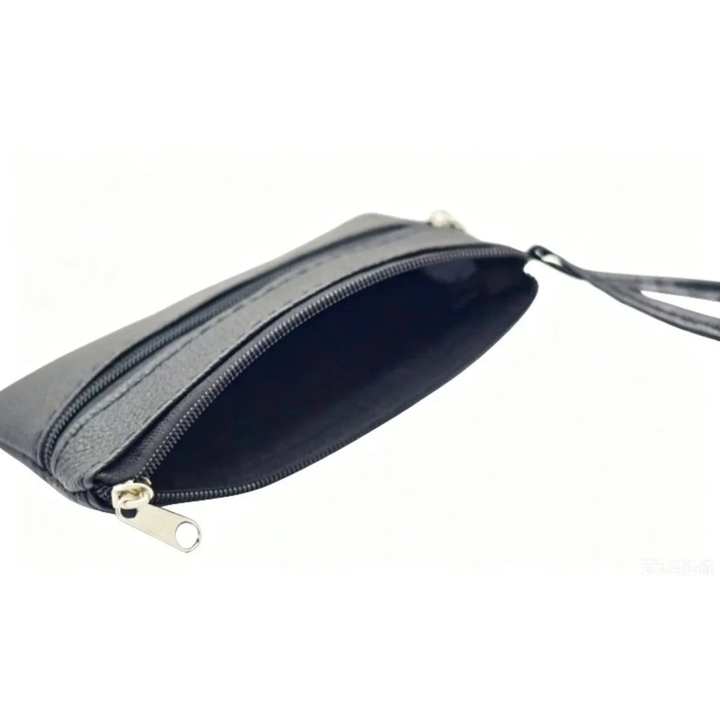Mini Zipper Coin Purse PU Leather Key Holder Wallet