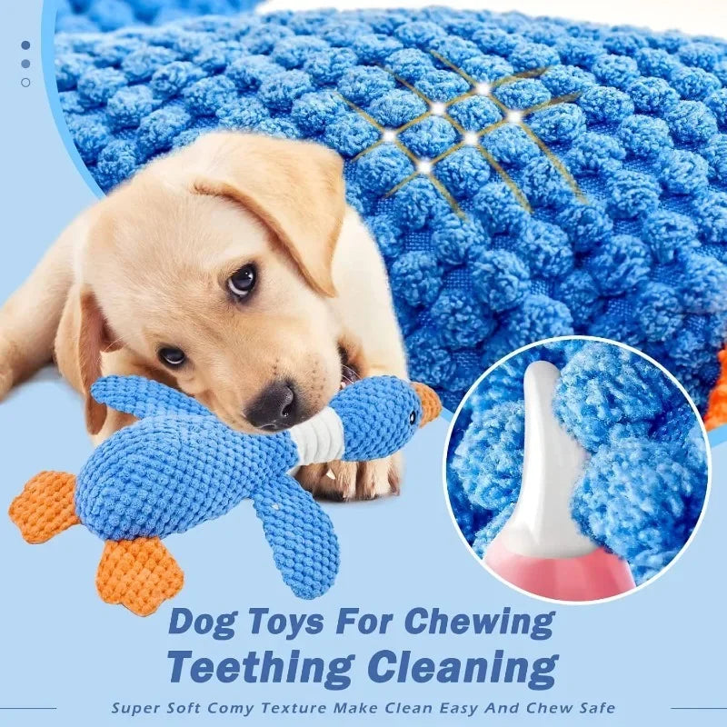 Blue Goose Squeaky Plush Dog & Cat Toy – Tough Chew Toy