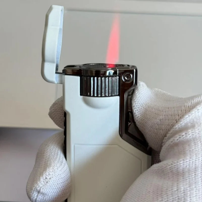 Tri-Color Flame Windproof Butane Lighter | Creative Gift