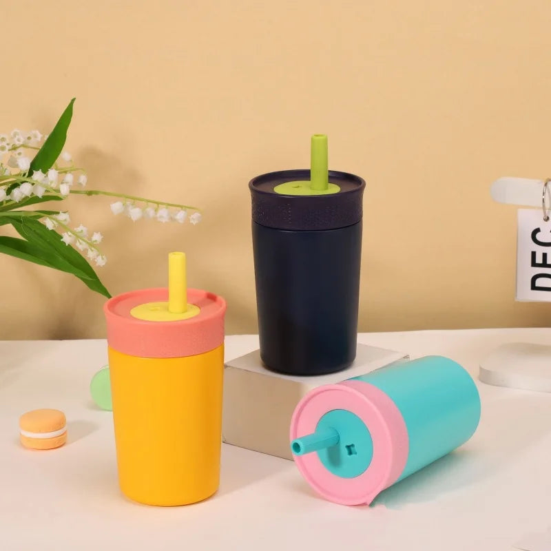 12oz Vacuum Insulated Travel Mug | Stainless Steel with Straw