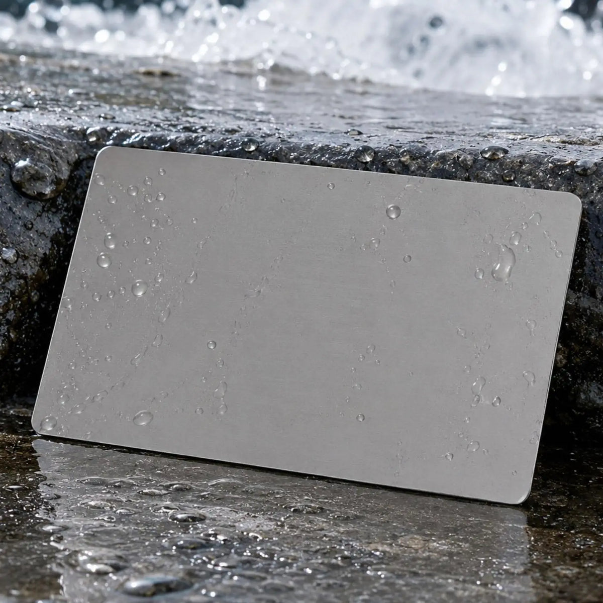 Stainless Steel Blank DIY Metal Business Cards – 5-Pack