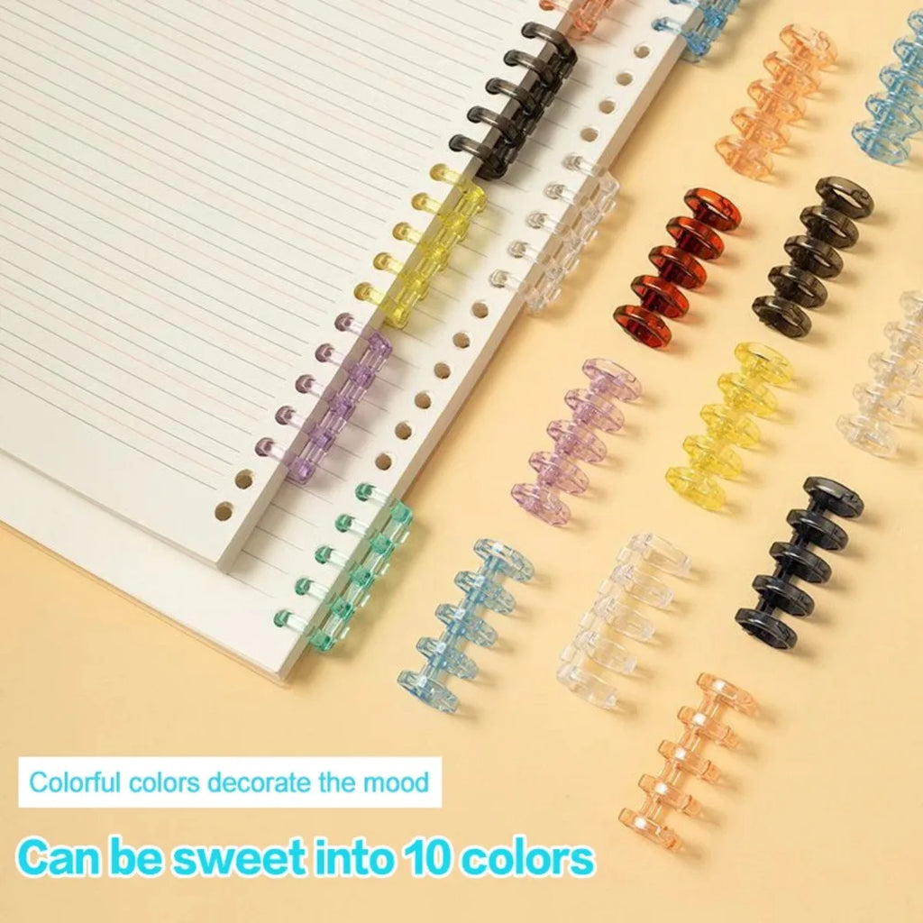 20-Pack 5-Hole Binder Rings – DIY Loose-Leaf Book Buckles