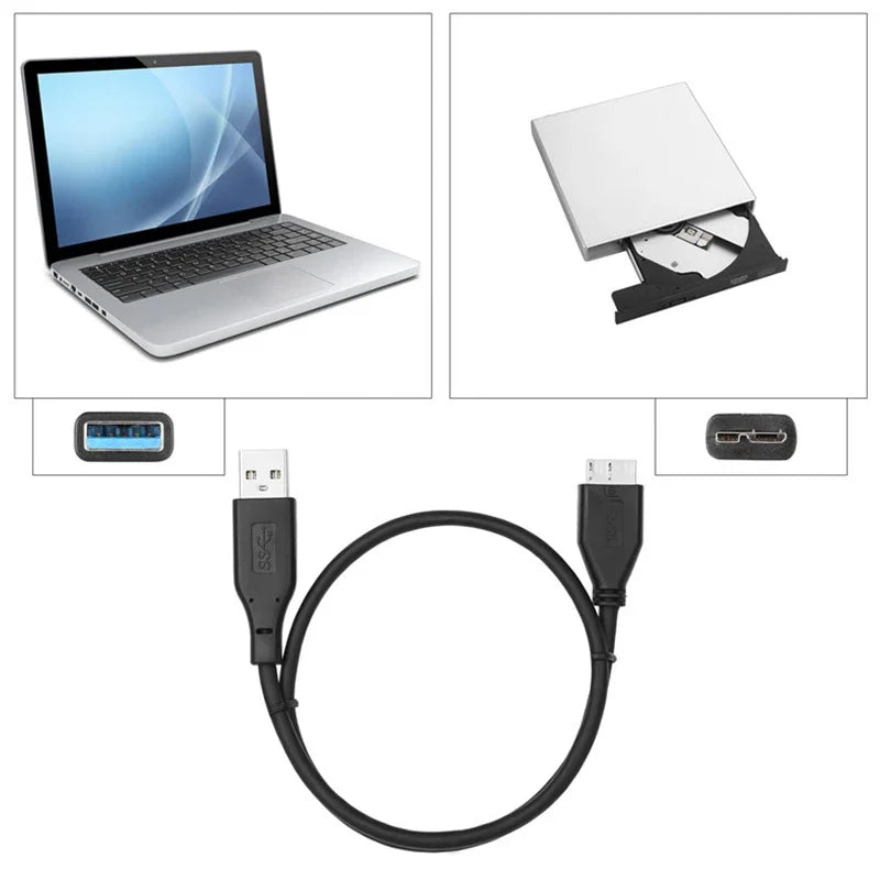 USB 3.0 to Micro B Cable 50cm – HDD & Phone Data Transfer