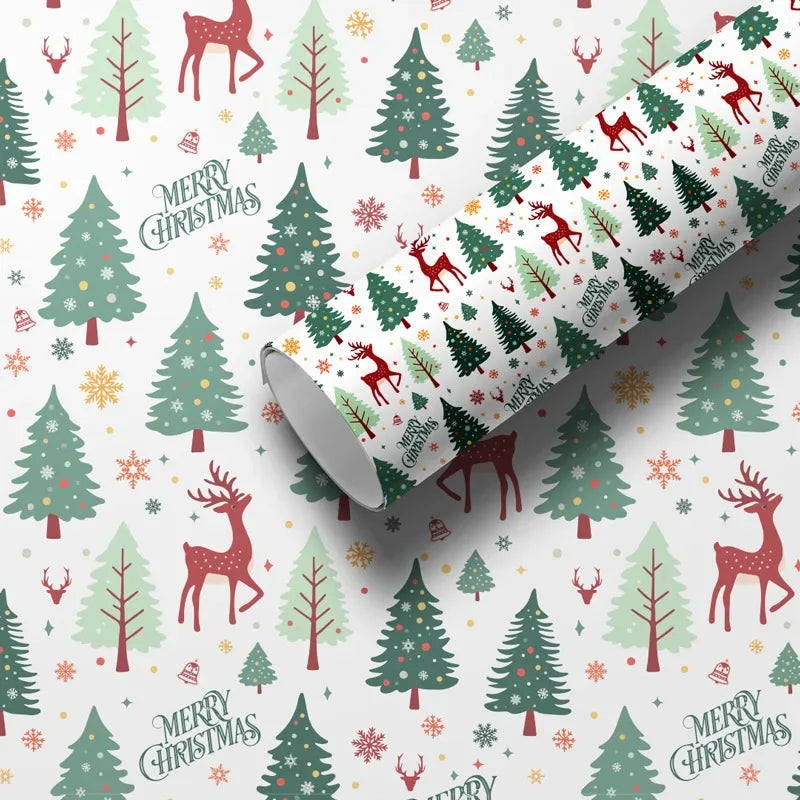 Christmas Wrapping Paper 50x70cm – Festive Holiday Gift Wrap