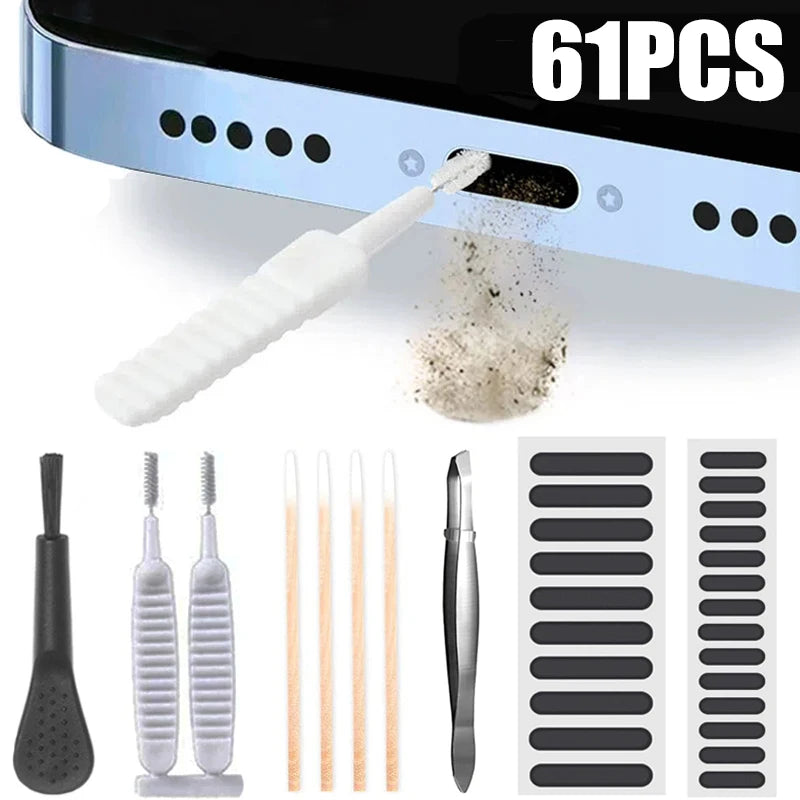 61-Piece Phone Speaker Cleaning Kit – iPhone Samsung Xiaomi