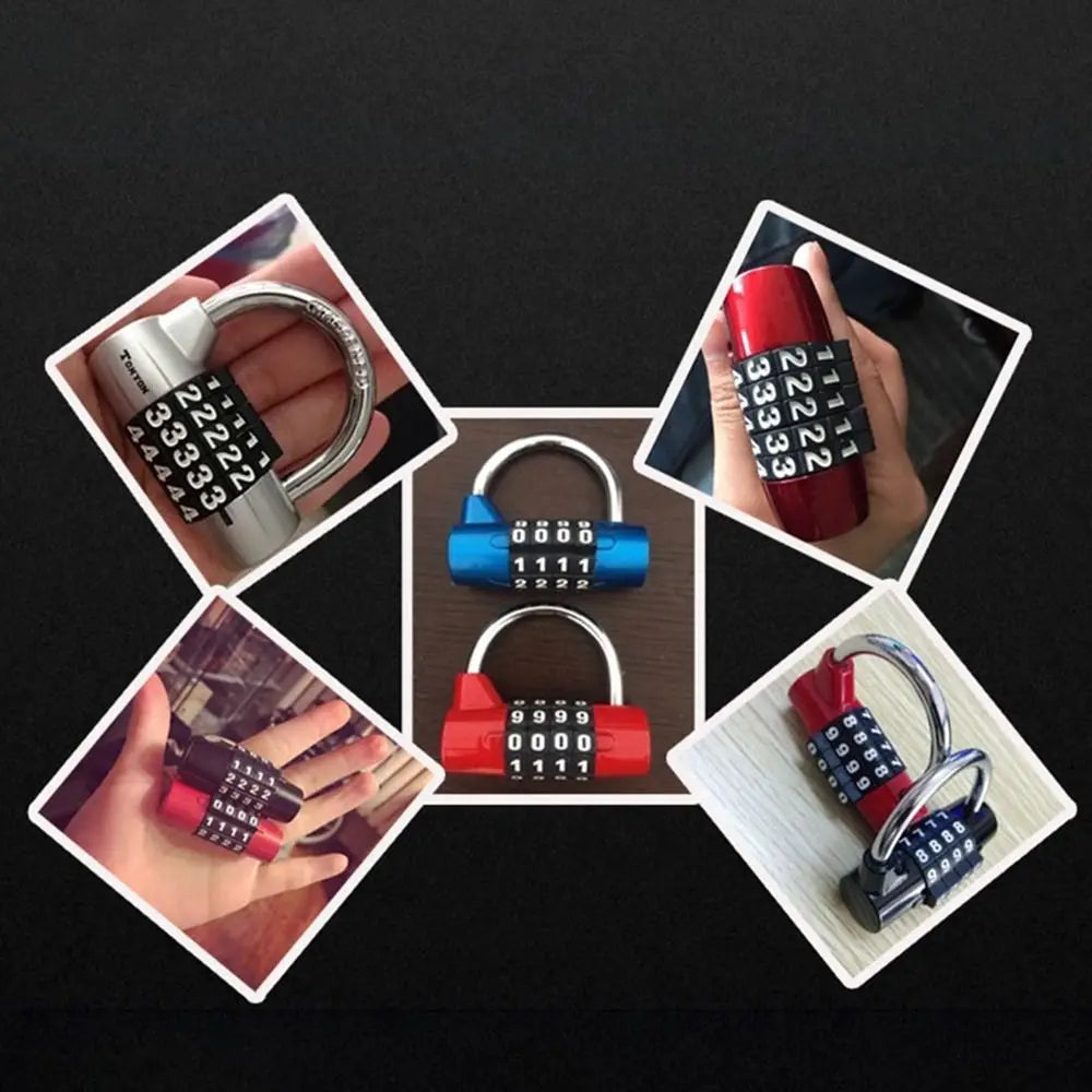 4-Digit Combination Padlock – Luggage, Gym & Cabinet Lock