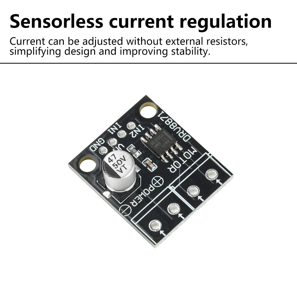 DRV8871 H-Bridge DC Motor Driver Module 6.5–45V 3.6A PWM