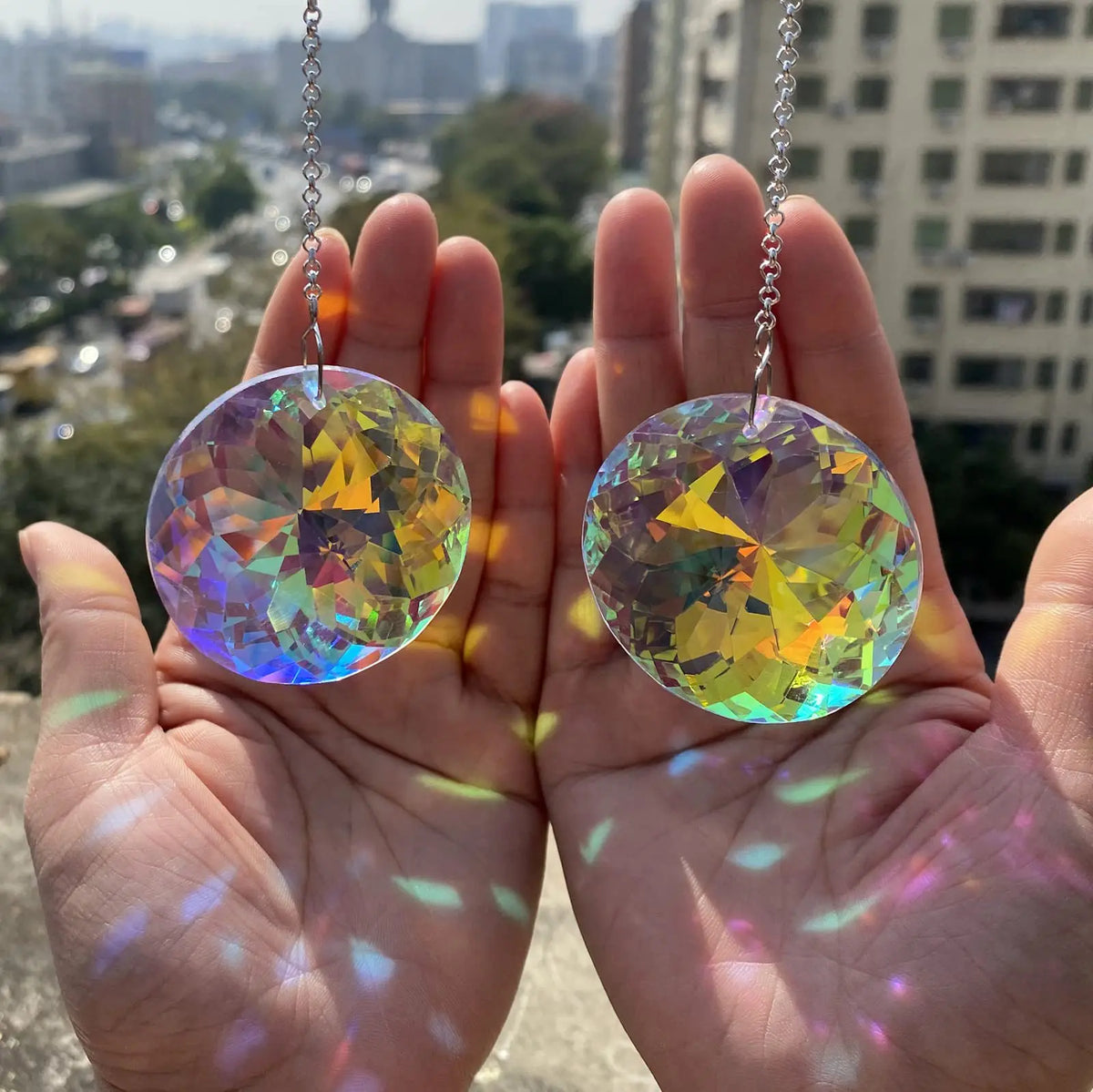 Crystal Sun Catcher Prism – Glass Rainbow Maker Pendant