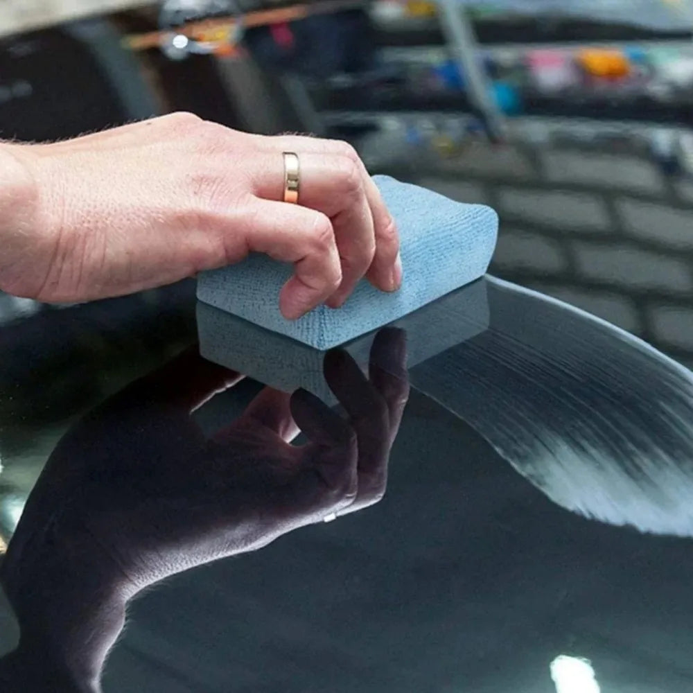 8-Pack Microfiber Car Wax Applicator Pads – Soft Foam Detailing