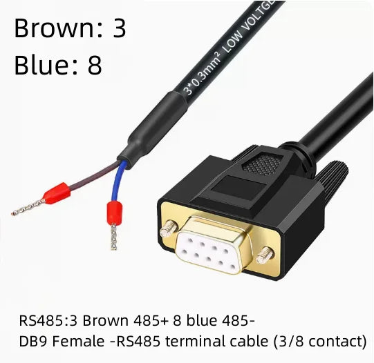 RS485 to DB9 Male 9-Pin Serial Signal Cable Adapter