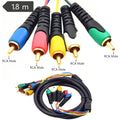 5 RCA Gold-Plated AV Cable 1.8M – DVD VCR HDTV Home Theater