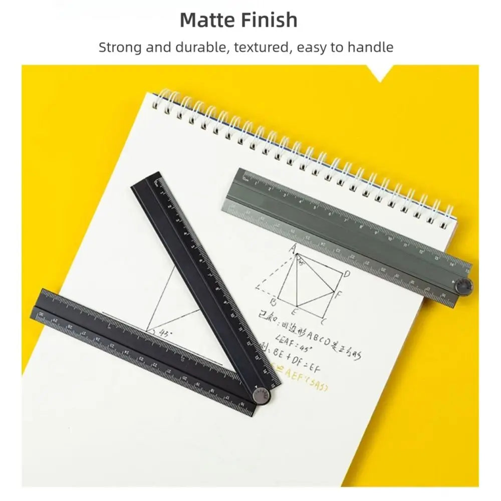 30cm Aluminum Alloy Folding Ruler – Multifunctional Drawing Tool