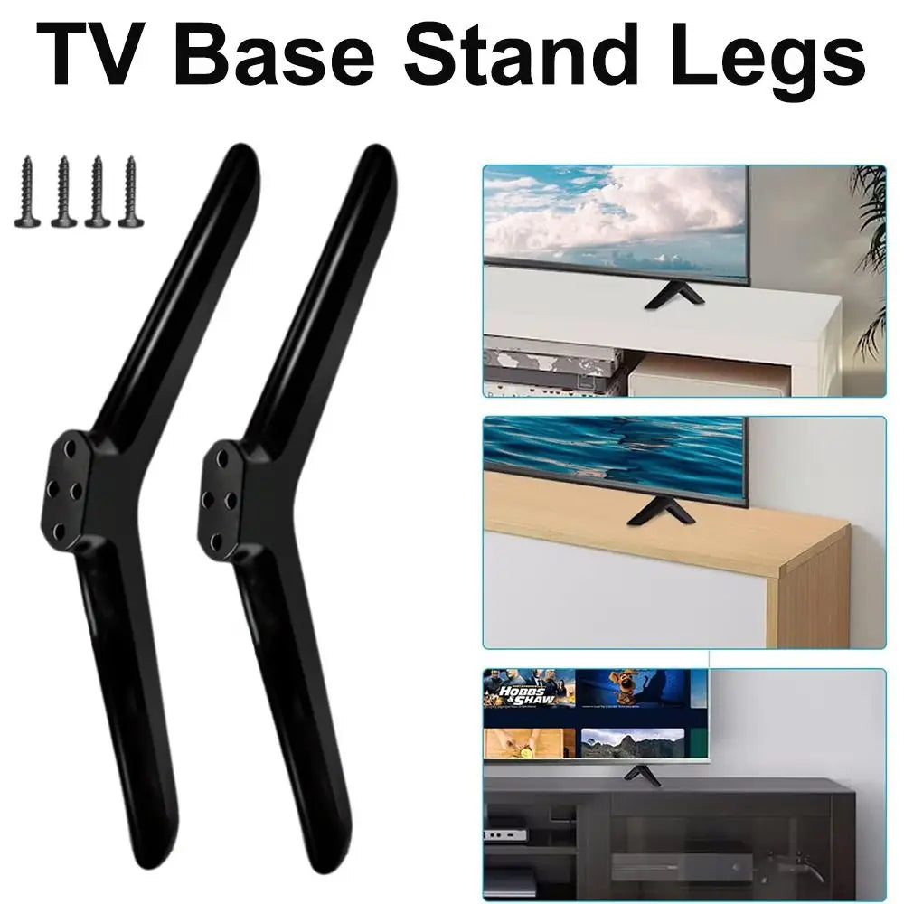 Universal TV Stand Base Legs with Non-Slip Pads | 32"–55"