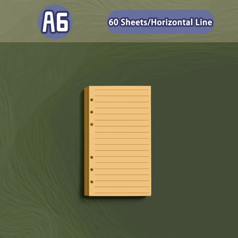 Vintage PU Leather Loose-Leaf Notebook A5/A6 – Diary Binder