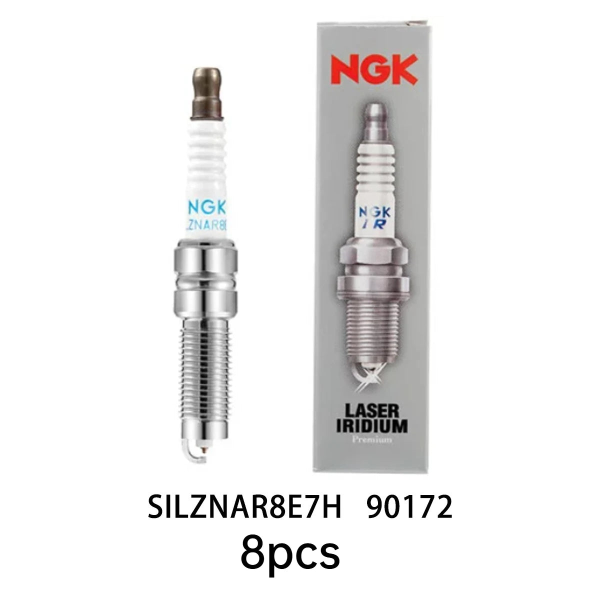 NGK SILZNAR8E7H 90172 Iridium Platinum Spark Plug 4/8/12pk