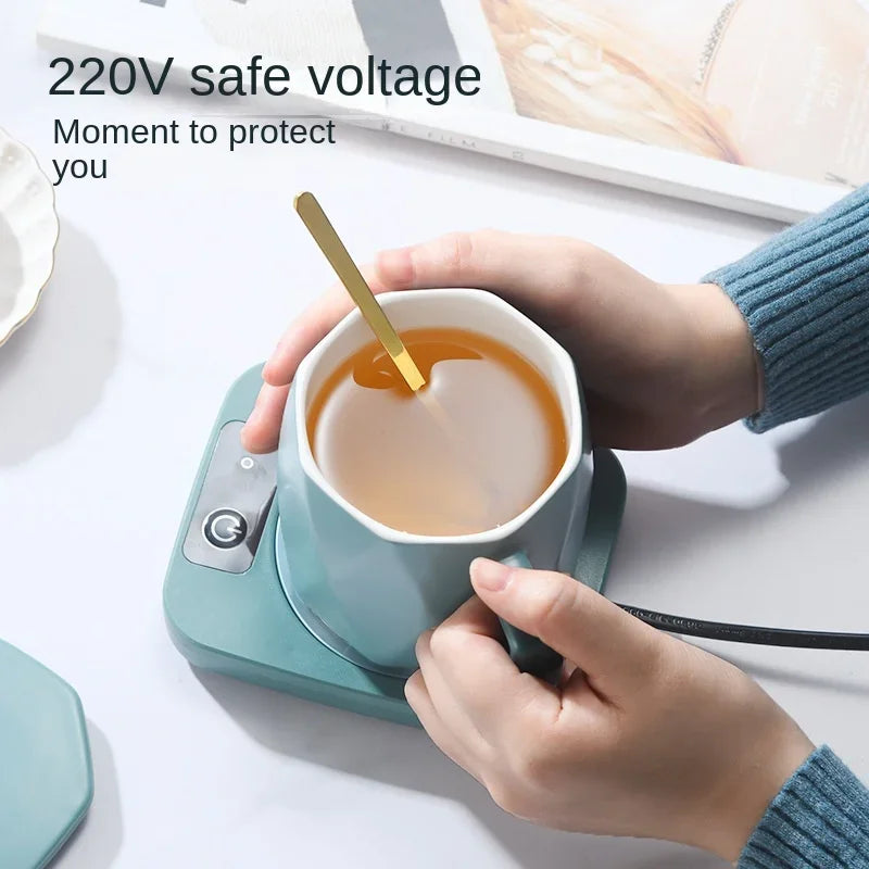 55°C Smart Mug Warmer Coaster – Coffee, Tea & Milk Heater