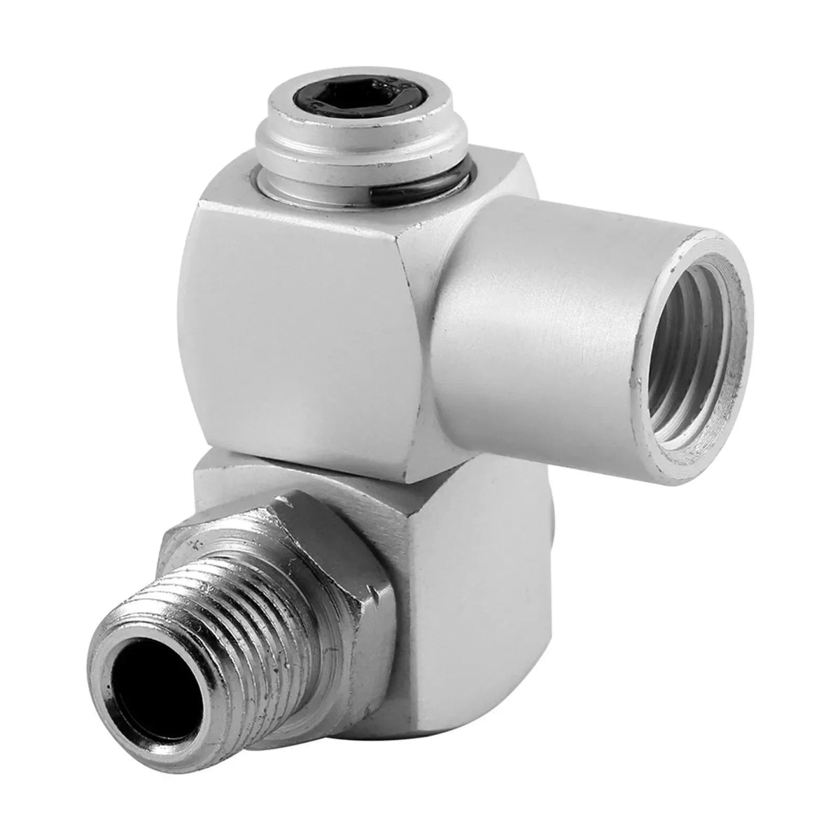 Aluminum Air Hose Adapter 4-Pack | 360° Swivel Pneumatic Fitting