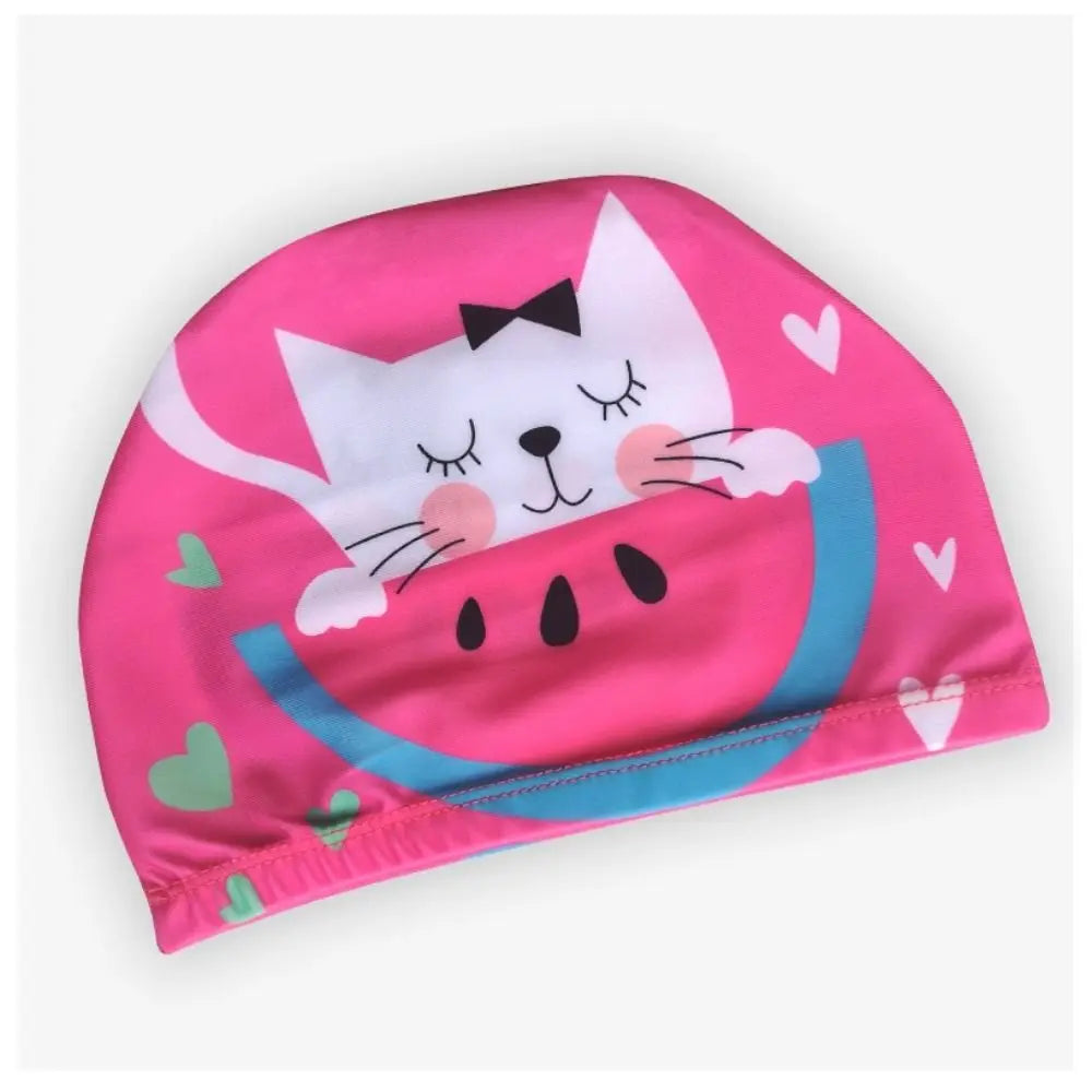 Cartoon Kids Swim Cap – Waterproof Baby & Children Swim Hat