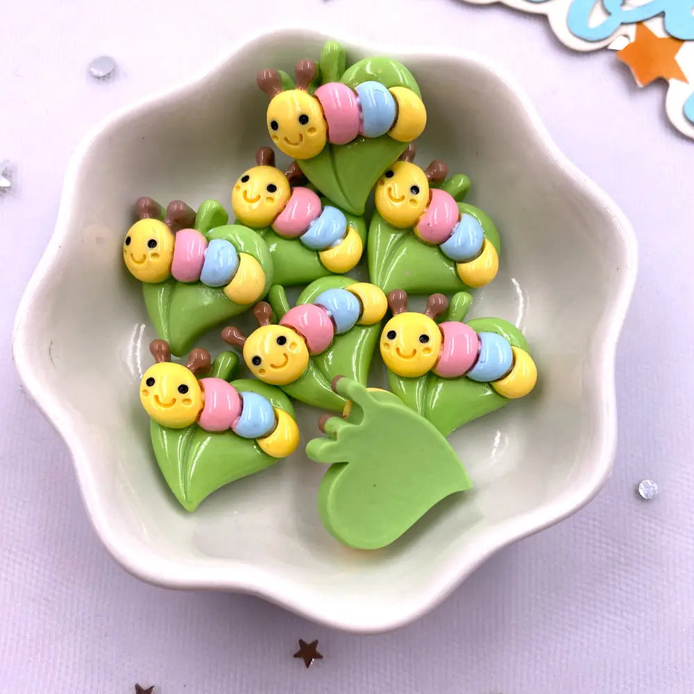 14-Piece Resin Insect Flatback Figurines for DIY Craft & Scrapbook