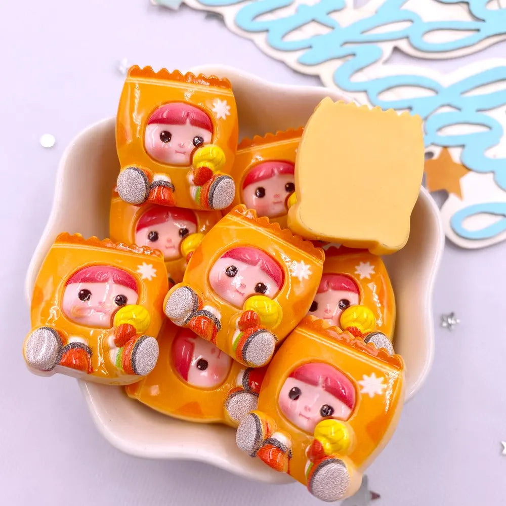 10PCS Resin Cartoon Flatback Figurines for DIY Scrapbooking