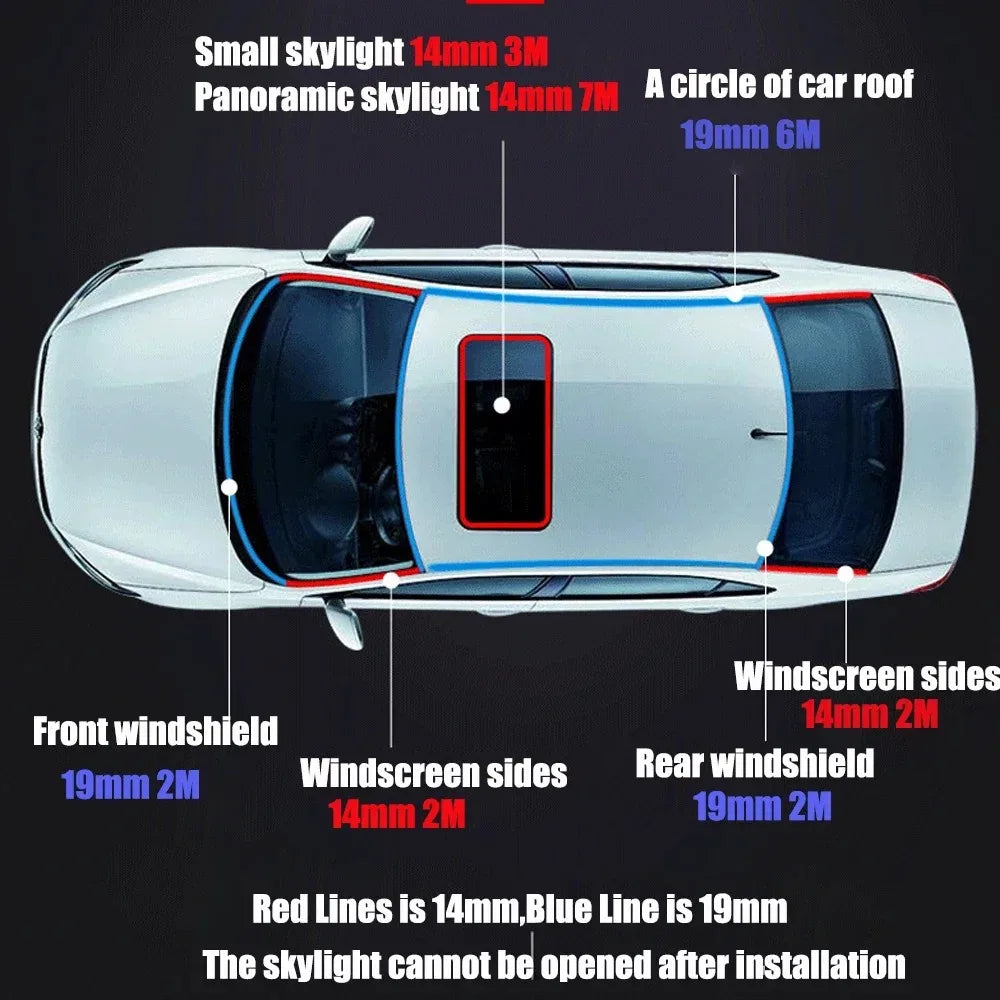Universal Car Door Rubber Weather Strip Seal – UV Resistant