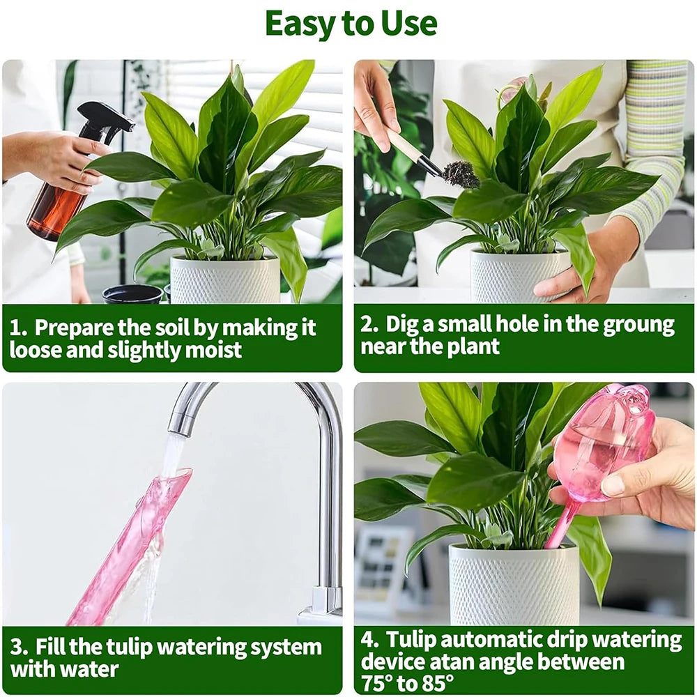 Tulip Self-Watering Planter Inserts 2/4 Pack – Indoor & Outdoor