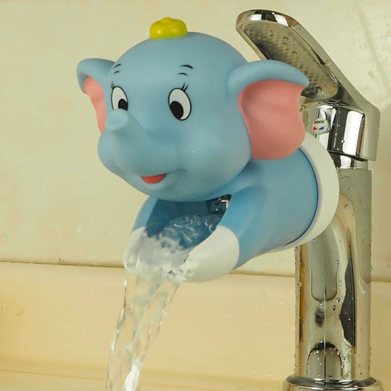 Cartoon Baby Silicone Faucet Extender – Splash-Proof Kids