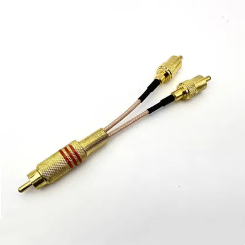 RCA Y Splitter Cable – 1 Male to 2 Female Audio Adapter