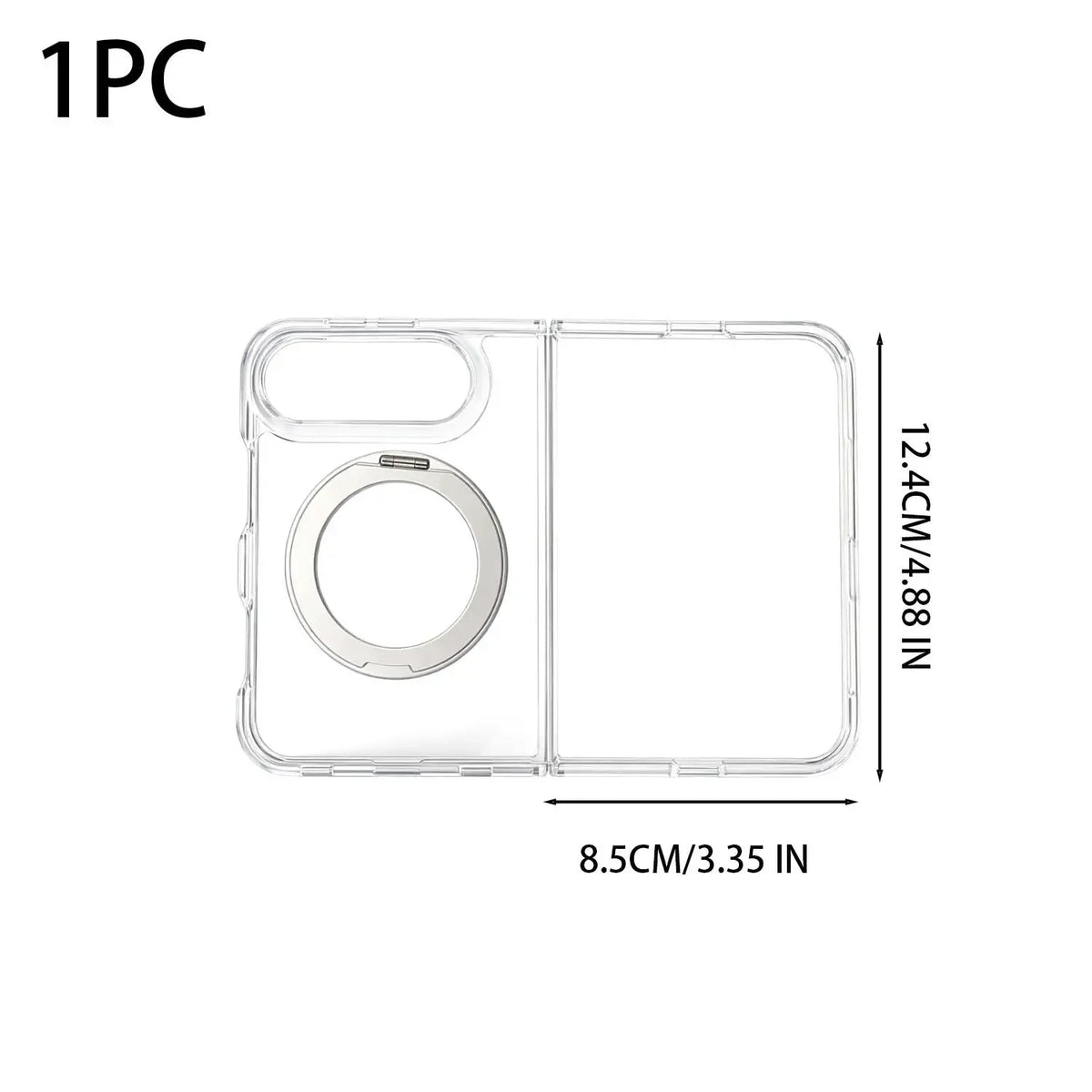 iPhone Duo Clear Magnetic Case with 360° Rotating Stand
