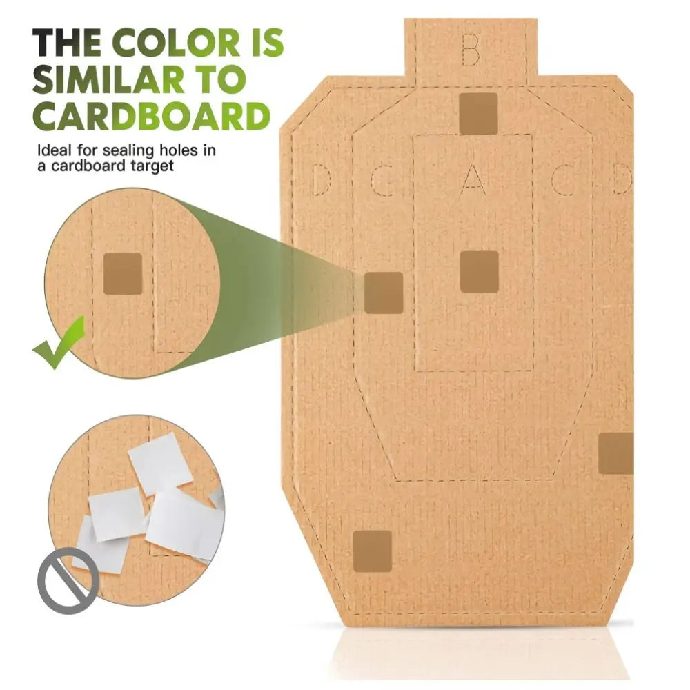 1000-Pack Self-Adhesive Square Shooting Target Pasters