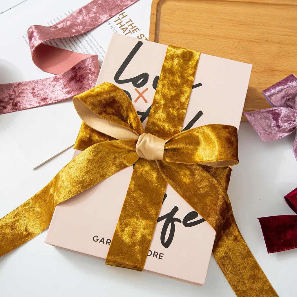 Velvet Craft Ribbon Reflective Pressed Edge – 5 Yards