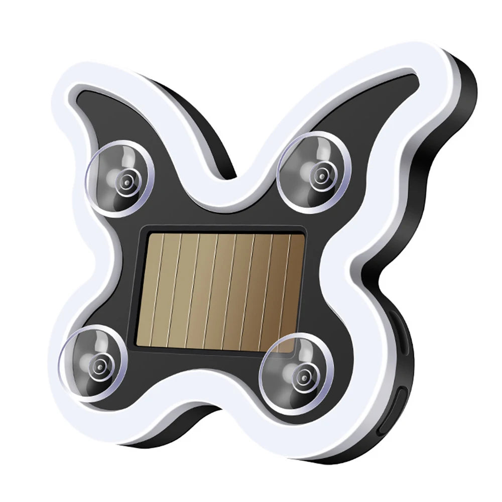 Solar Butterfly Car Ambient Light | 6 Modes, Dual Charging