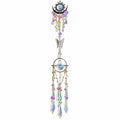 Celestial Sun & Moon Suncatcher Wind Chime | Iridescent Crystal