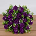 18-Head Artificial Rose Bouquet – 10 Colors | Home Decor Gift