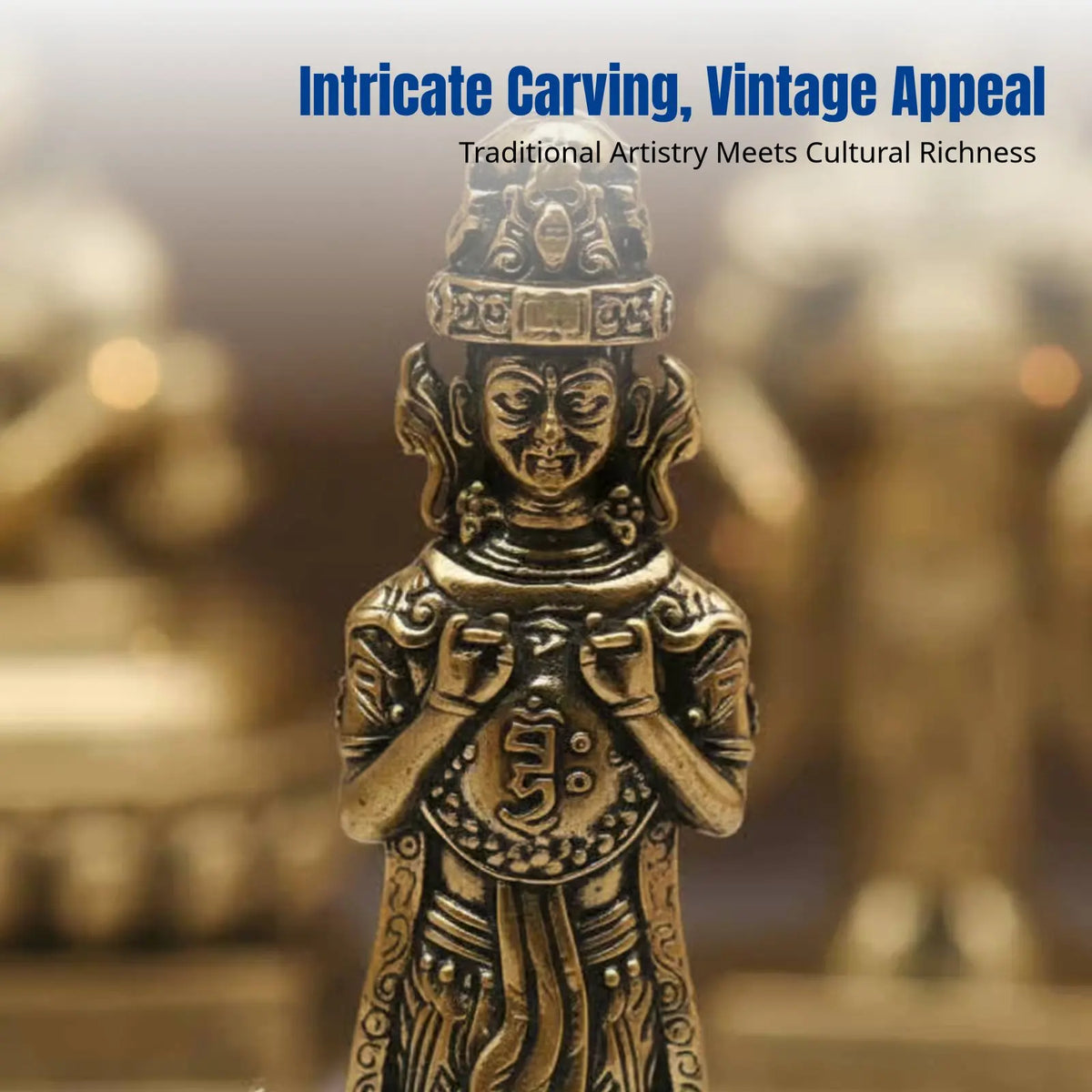 Brass Zaki Lhamo Buddha Statue | Tibetan Deity Figurine