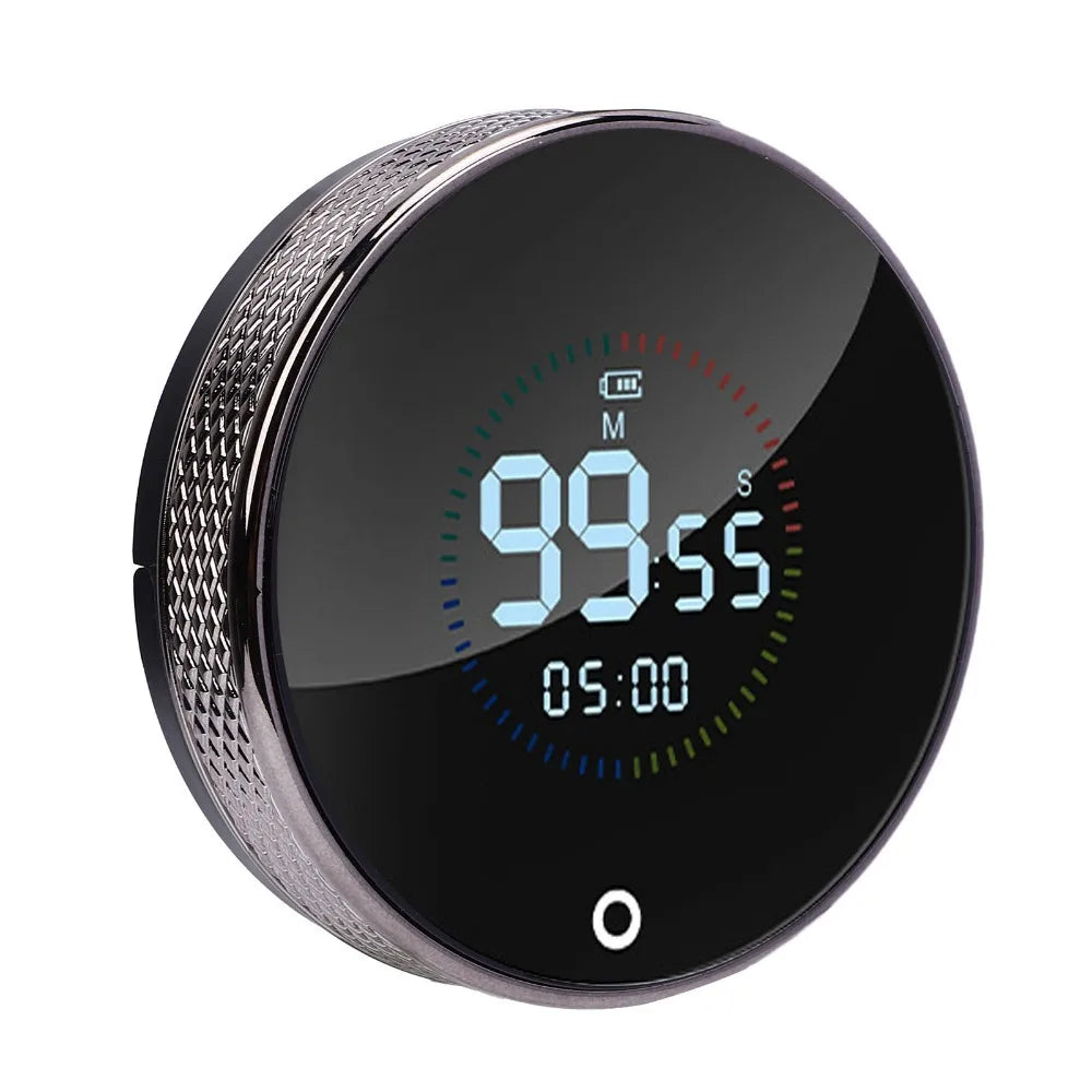 USB Rechargeable Magnetic Countdown Countup Kitchen Timer