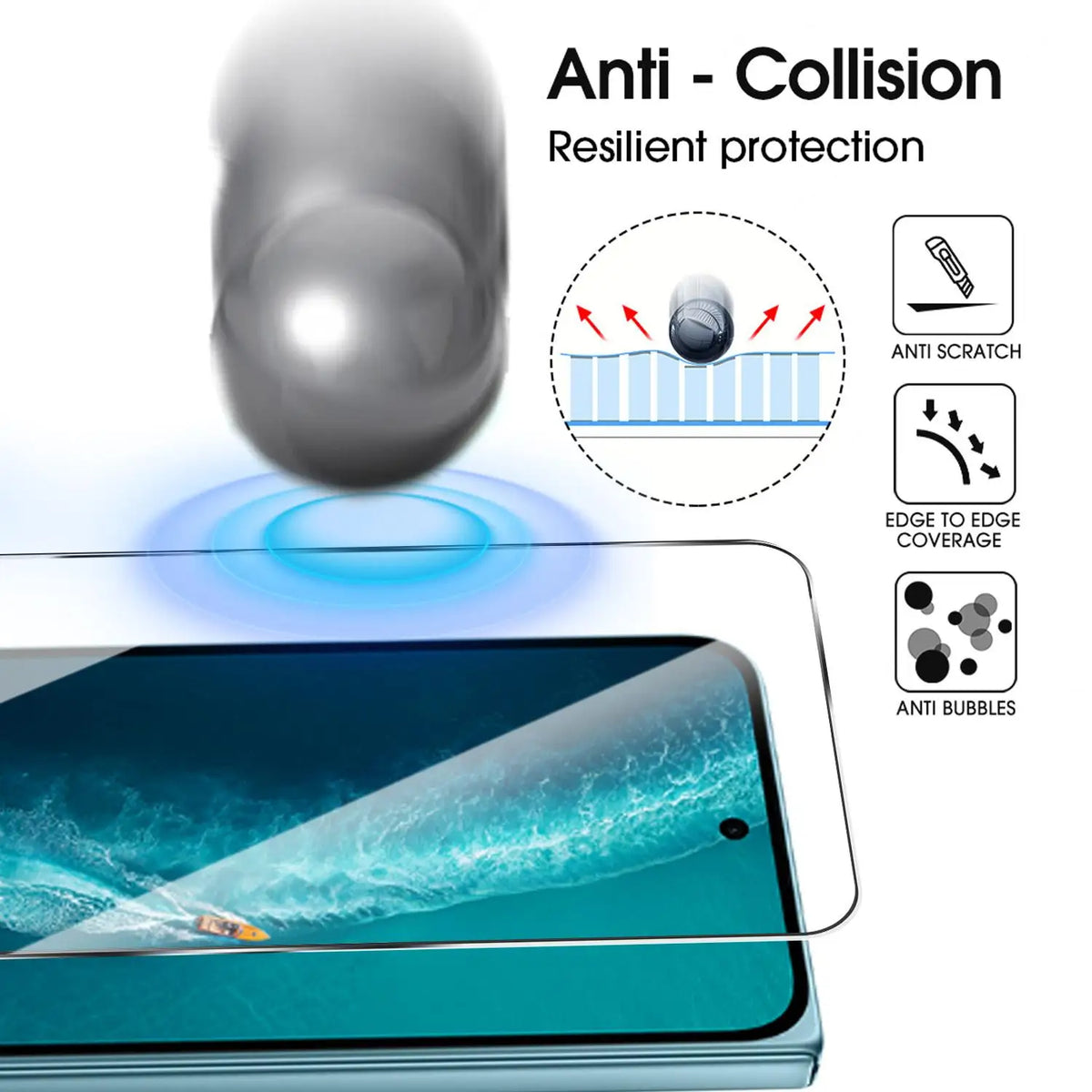 9H Tempered Glass Screen Protector for Vivo X Fold 6 5G