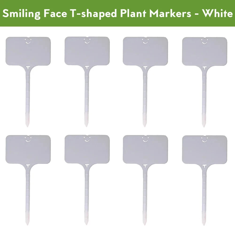 55-Pack T-Shape Waterproof Plastic Plant Labels & Garden Tags