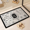 Diatomite Bath Mat – Quick-Dry Non-Slip Shower Rug | Retro Luxury
