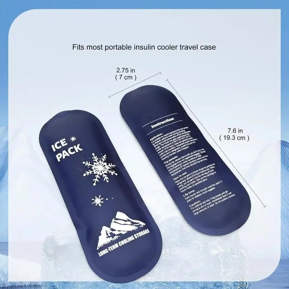 Reusable Insulated Cooling Ice Pack Bag – Portable Travel Size
