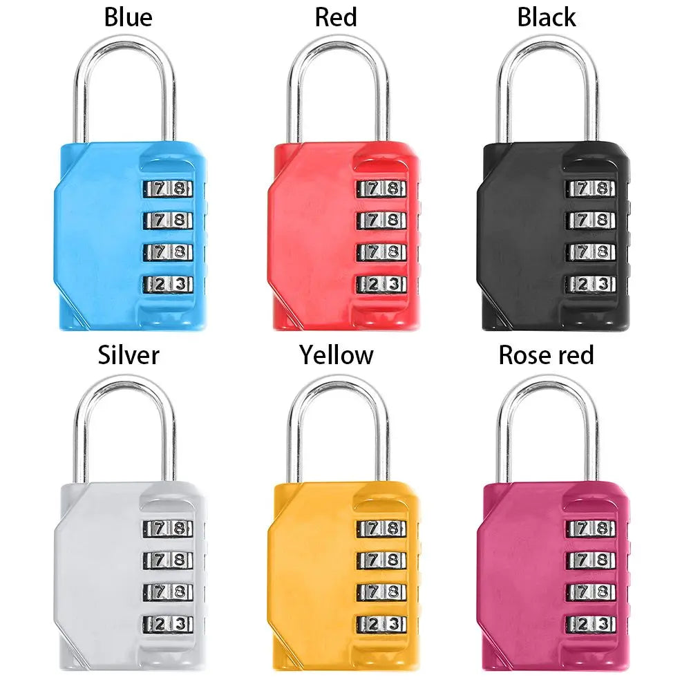 4-Digit Combination Padlock – Waterproof Rust-Proof Travel Lock