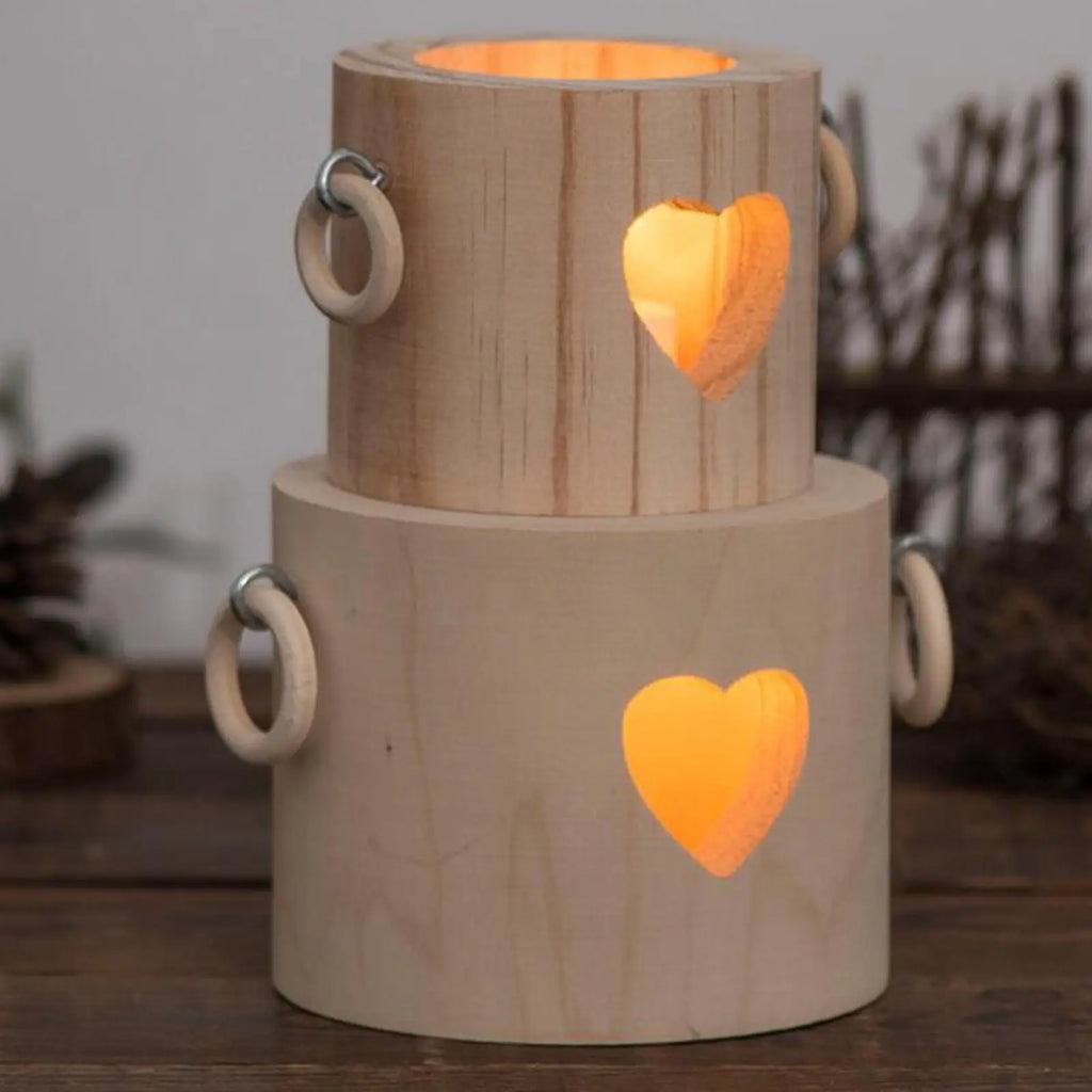 Kesoto Wooden Tealight Candleholder – Wedding & Home Décor