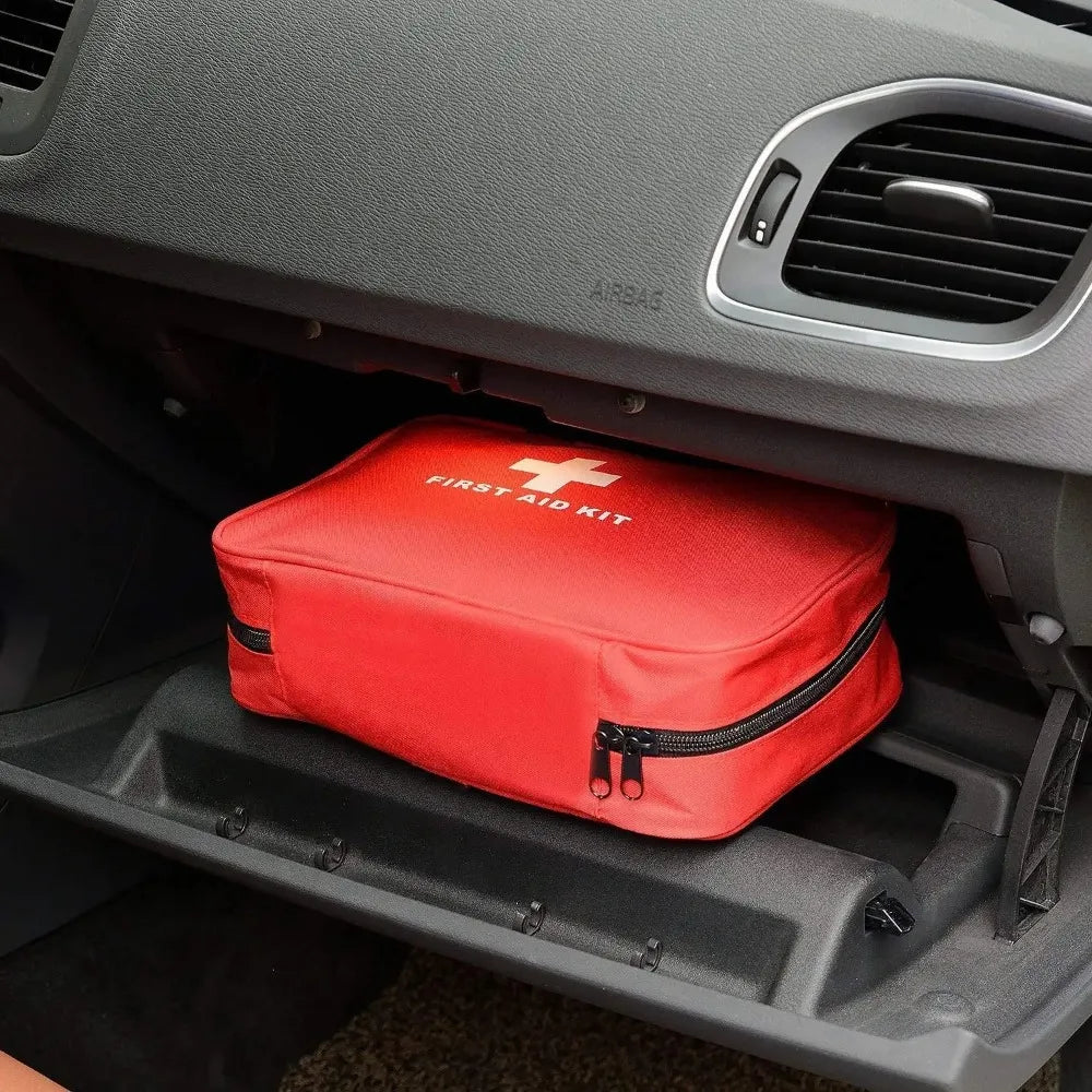 Portable First Aid Kit for Hiking, Camping & Emergencies
