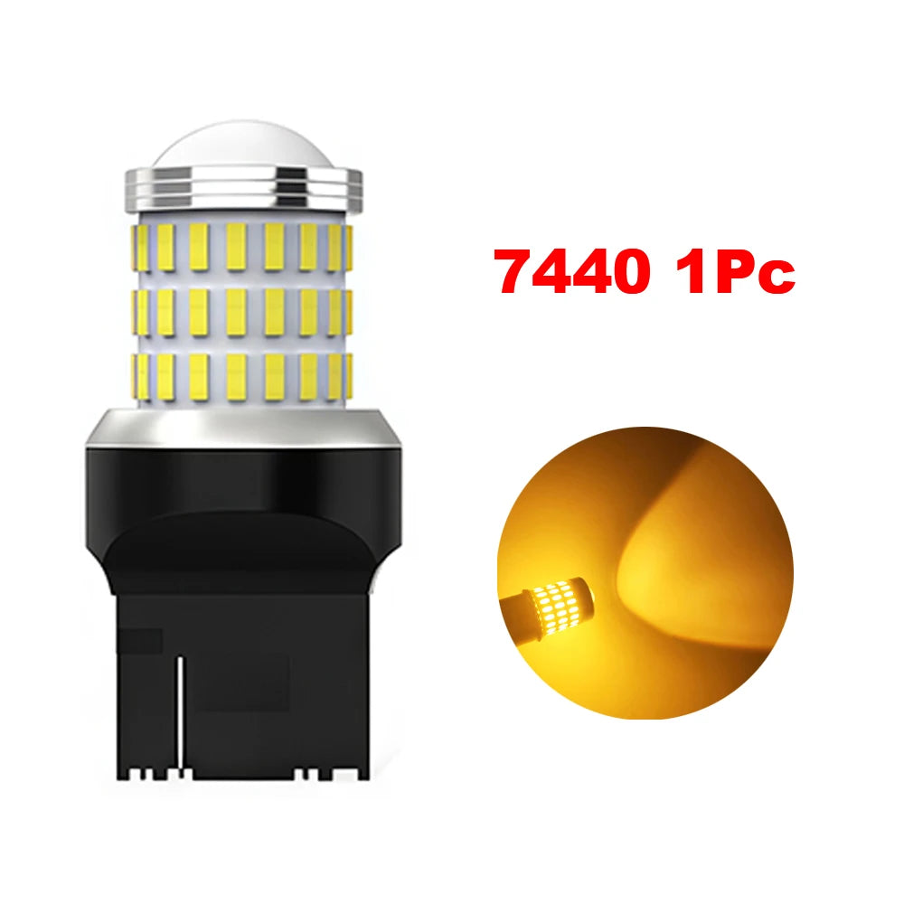 LED Amber Turn Signal Bulbs 7443 1157 7440 3156 | Brake Lights