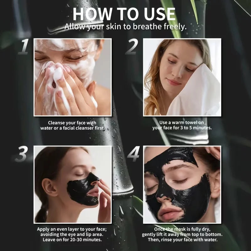 ROZINO Bamboo Charcoal Peel-Off Mask – Oil Control 50g