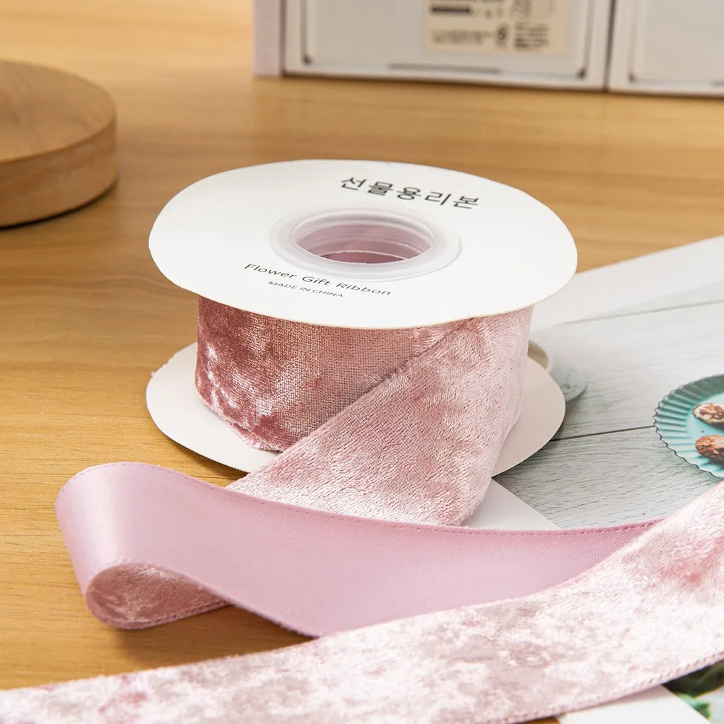 Velvet Craft Ribbon Reflective Pressed Edge – 5 Yards