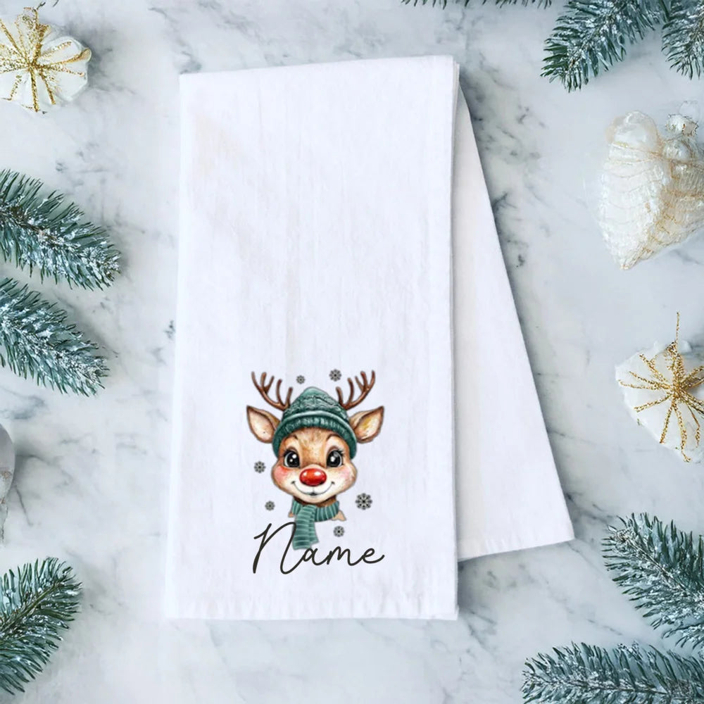 Personalized Christmas Cloth Napkins – Xmas Hostess Gift