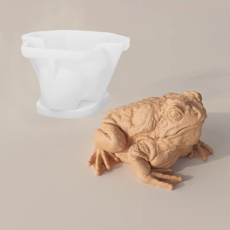 3D Frog Toad Silicone Mold – Candle Soap Resin Chocolate