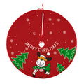 Christmas Tree Skirt Round Mat – Rustic Holiday Decor